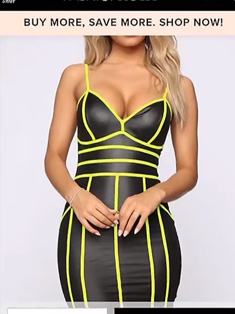 ✨Fashion Nova Faux Leather & Lime Spandex Dress ✨Shego/Dom Vibes✨M/L